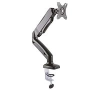 Value Support pneumatique pour écran LCD | Pince de Bureau | Pivot | Noir | 2 articulations