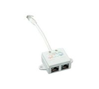 VALUE T-Adapter - Répartiteur de réseau - RJ-45 (M) pour RJ-45 (F) - 17 cm - UTP - CAT 5e - moulé, bloqué - blanc