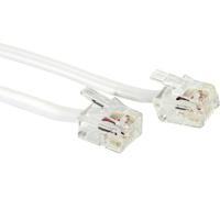Value téléphone (analogique) Câble de raccordement [1x RJ12 mâle - 1x RJ12 mâle] 15.00 m blanc