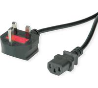 VALUE UK Câble d'alimentation, droit IEC femelle, 10A, noir, 3 m
