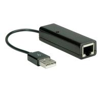 Value USB 2.0 Convertisseur [1x USB 2.0 type A mâle - 1x RJ45 femelle]