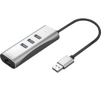 VALUE 12.99.1116 station d'accueil USB 3.2 Gen 1 (3.1 Gen 1) Type-A Noir, Argent