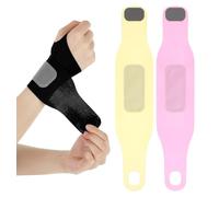 ValueBargain Lot de 3 attelles de poignet de tennis pour main droite avec crochet et boucle pratique pour le sport, le tennis, le football, le crochet (multicolore)