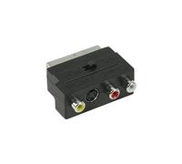 Valueline Adaptateur audio/vidéo VLVP31902B – SCART mâle vers S-Video, composite, 3×RCA (noir)