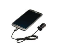 Valueline - Adaptateur d'alimentation pour voiture - 10 Watt - 2100 mA (Micro-USB de type B) - sur le câble : Micro-USB - noir