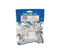 Valueline - Adaptateur secteur - 10 Watt - 2100 mA (connecteur d'amarrage 30 broches) - sur le câble : 30-pin Apple - blanc - pour Apple