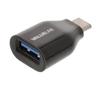 Valueline - Adaptateur USB - USB type A (F) pour USB-C (M) - USB 3.0 - noir