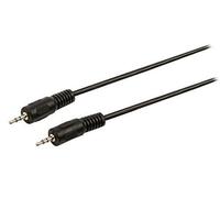Valueline - Câble audio - jack micro stéréo mâle droit pour jack micro stéréo mâle - 1 m - noir - rond