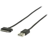 Valueline - Câble de chargement / de données - USB mâle pour Apple Dock mâle - 1 m - noir - pour Apple iPad/iPhone/iPod (Apple Dock)