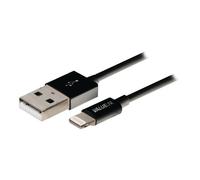 Valueline - Câble Lightning - USB mâle pour Lightning mâle - 1 m - noir - rond