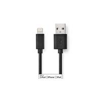 Valueline - Câble Lightning - USB mâle pour Lightning mâle - 1 m - noir - rond