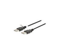 Valueline - Câble USB - USB (M) pour USB (M) - USB 2.0 - 1 m - moulé - noir
