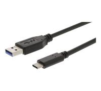 Valueline - Câble USB - USB type A (M) pour 24 pin USB-C (M) - USB 3.1 Gen 2 - 1 m - noir