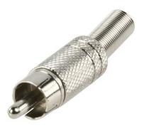 Valueline CC-010 Rca Plug + Prt. Métal Doré Rouge