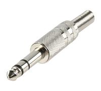 Valueline JC-017 6,35 mm Argent connecteur de fils - Connecteurs de fils (6.35mm, Argent, Métal, 1 pièce(s))