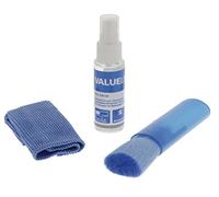 Valueline-Kit De Nettoyage pour Écran 3 en 1 avec Liquide 35 ML Chiffon et Brosse