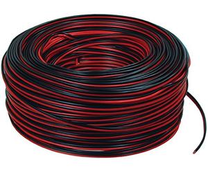 Valueline LSP-010R Câble Haut-parleur 2 x 0,35 mm 100 m Noir/Rouge