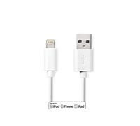 Valueline Polybag - Câble Lightning - USB mâle pour Lightning mâle - 1 m - blanc - rond