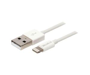 Valueline Polybag - Câble Lightning - USB mâle pour Lightning mâle - 1 m - blanc - rond