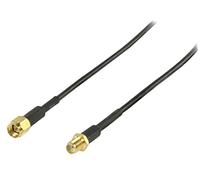 Valueline VGSP02010B20 câble coaxial 2 m SMA Noir - Câbles coaxiaux (2 m, SMA, SMA, Male connector / Female connector, Noir, 50 Ohm)