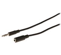 Valueline VLAP22050B10 Câble rallonge audio Jack 3,5 mm mâle vers Jack 3,5 mm femelle 1,00 m noir