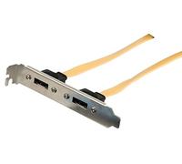Valueline - Panneau SATA interne vers externe - Serial ATA 150/300/600 - SATA (F) pour SATA (M) - 50 cm - jaune