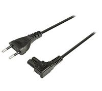 Valueline vlep1 1045b20 Câble d'alimentation avec Prise Euro de - IEC 320 C7 coudé Noir 2 m