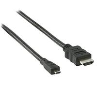 Valueline Vlmb34500 W20 2.00 m câble HDMI Haute Vitesse avec Ethernet Connector-Parent 1 Meters Noir