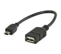 Valueline VLMP60315B0.20 câble USB 0,2 m USB A Mini-USB B Noir