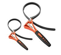 ValueMax Jeu de 2 Clés à Sangle en Caoutchouc à Filtre à Huile 460mm et 630mm, Universe Max Tension 2000N pour Réparations de Plomberie Pomme de Douche Robinet