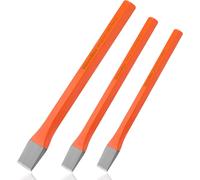 ValueMax Jeu de 3 burins à froid de maçonnerie en Cr-V (10 mm, 12 mm, 16 mm) pour pierre, maçonnerie, ciment, mortier et construction