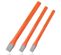 ValueMax Jeu de 3 Burins Ciseaux à Froid pour Maçonnerie et Béton - Burins Plats en Acier Chrome Vanadium 16 x 170, 12 x 150, 10 x 140 mm