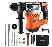 ValueMax Marteau Perforateur Electrique 1600W, Perceuse à Percussion 3 en 1, Poignée Rotative 360°, 3 Forets SDS Plus, Perforation, Perçage et Burinage, Livrée en Mallette et Accessoires