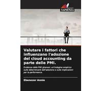 Valutare i fattori che influenzano l'adozione del cloud accounting da parte delle PMI.