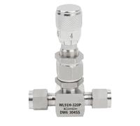 Valve, 1 pièce 3/4/6/8/12 mm 1/8" 1/4" 3/8" 1/2" en acier inoxydable 304, vanne à aiguille, contrôleur de dosage de régulation de débit micro(3mm,Elbow 90 Degree)