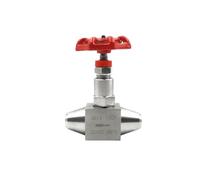 Valve à Aiguille Droite Vanne à pointeau souder bout en acier inoxydable DN6, DN8, DN10, DN15, DN20, DN25, vanne soupape soudée, d'arrêt angle droit(DN15)