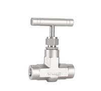 Valve à Aiguille Droite Vannes à pointeau forgées en acier inoxydable, vannes d'arrêt tige de régulation angle droit, panneau haute pression(1/4",NPT)