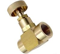 Valve à aiguille robuste en laiton avec filetage NPT, conçue pour un contrôle précis du débit dans les applications industrielles de gaz et d'huile, évaluation 600 psi (C)