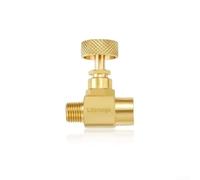 Valve à aiguille robuste en laiton avec filetage NPT, conçue pour un contrôle précis du débit dans les applications industrielles de gaz et d'huile, évaluation 600 psi (B)