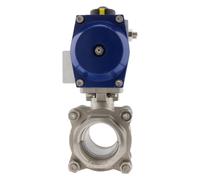 Valve à bille pneumatique G2'' 2 voies en acier inoxydable ouverte par ressort - BL2SA3
