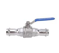 Valve à billes 304 en acier inoxydable DN25 Pipe de compression Valve de billes pour l'industrie automobile Fonctionment à forte pression largement Connexion sécurisée