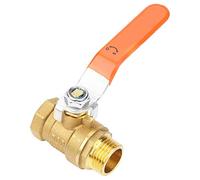 Valve à billes en laiton Klanata DN15 1/2 pouce Double direction soupape d'eau avec manche et poignée de filetage et de levier pour mâle pour les connexions de tuyaux