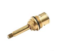 Valve à cartouche en céramique quart de tour pour robinets de douche, corps en laiton de 1,9 cm avec noyau en bronze et disque de meulage en cuivre, longue tige haute (2)