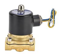 VALVE À DIAPHRAGME EN LAITON DE GAZ D'EAU D'AIR NORMALEMENT FERMÉ ÉLECTRIQUE DE LA VANNE ÉLECTRONIQUE 15 G1/2 APPROPRIÉ POUR-5 ℃-80 ℃ (Dc12v)