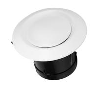 Valve à Disque Blanche 75mm, Grille de Ventilation Ronde Réglable en ABS, Couvercle pour Ventilateur d'Extraction, Bouche VMC 80