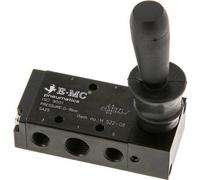 valve à levier manuel 5/2 G1/4'' (G1/8'') à détente 0-8bar/0-112psi E.MC