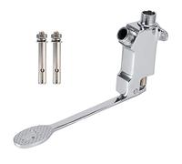 Valve à pédale en cuivre à filetage G1/2, accessoire de contrôle de robinet à pédale, valve chromée rotative à 360 degrés avec haute dureté pour lavabo de salle de bain, hôpital,
