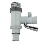 Valve à piston pour piscine hors sol compatible avec 28635EG 28633EG 28671EG 28645EG, support de tuyau en plastique avec support pour pompe filtrante et contrôle du débit d'eau (1 pièce)