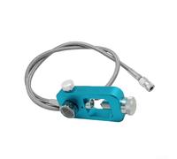 Valve adaptateur submersible avec tube argenté de 91,4 cm conçu pour les tests de pression de 5000 PSI et la détection de fuites (bleu)