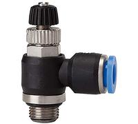 Valve anti-boulochage « Série bleue » - G1/4 A - Pour Schl.-Diamètre extérieur 12 mm - Distance de travail max. 15 bar - Plastique/MS vern.